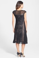 Thumbnail for your product : Komarov Chiffon & Charmeuse A-Line Dress (Regular & Petite)