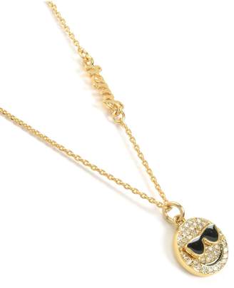 Juicy Couture Pave Smiley Face Wishes Necklace