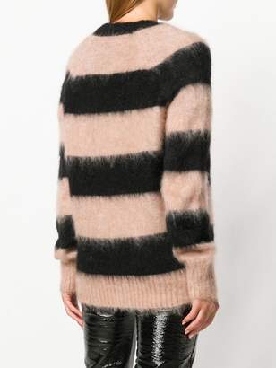 Alexander Wang T By striped knitted cardigan