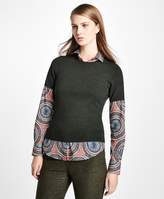 Thumbnail for your product : Brooks Brothers Short-Sleeve Saxxon Wool Shell