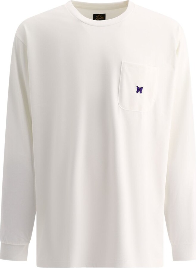 Needles Logo Embroidered Crewneck T-Shirt