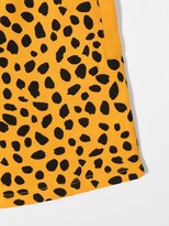 Thumbnail for your product : Stella McCartney Kids Cheetah dots-print fleece shorts