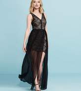 Thumbnail for your product : Dynamite Lace Maxi Dress - FINAL SALE JET BLACK/ NUDE