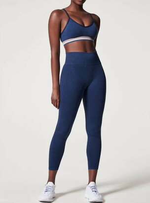 Spanx Soft Stretch Seamless Leggings in Midnight Navy - ShopStyle