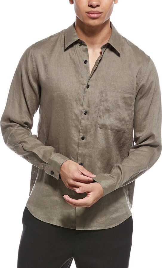 Theory Irving Relaxed Linen Shirt