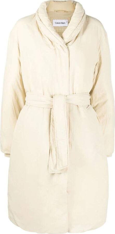 Calvin Klein Belted Puffer Coat