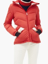 Thumbnail for your product : Perfect Moment Hooded Chevron-quilted Down Ski Jacket - Red