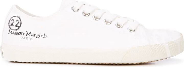Maison Margiela Tabi paint-splatter sneakers ShopStyle