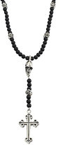 Thumbnail for your product : King Baby Studio Onyx Beaded Rosary Necklace