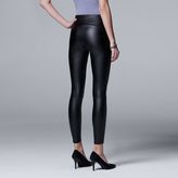 Thumbnail for your product : Women's Simply Vera Vera Wang Faux-Leather Leggings