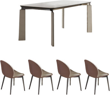 George Oliver Modern simple and light luxury dining table