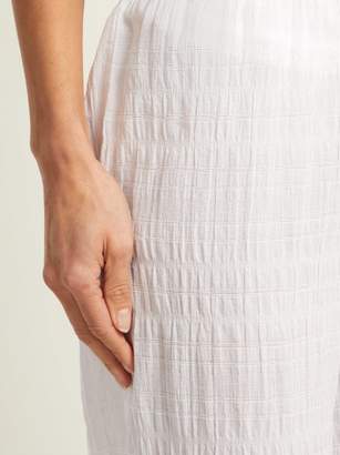 Skin - Nicolette Textured Cotton Pyjama Trousers - Womens - White
