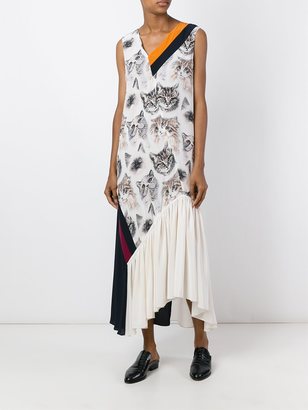Stella McCartney 'Ilona' cat print dress - women - Silk - 42
