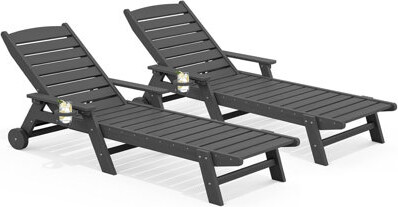 Red Barrel Studio Patio Loungers 2-Piece Set 78\