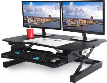 ApexDesk Electric Height Adjustable Standing Desk Converter
