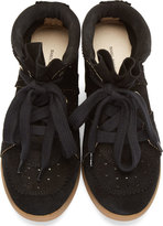 Thumbnail for your product : Isabel Marant Black Suede Bobby Wedge Sneakers