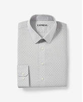 Thumbnail for your product : Express extra slim dotted print dress shirt