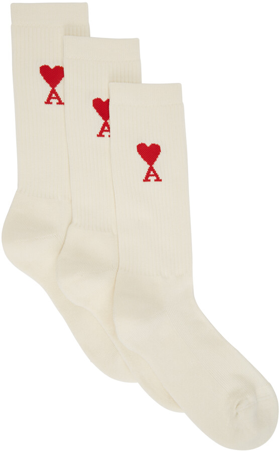 off white color socks