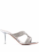 Thumbnail for your product : Aquazzura Woven-Detail High-Heel Mules