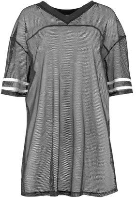 boohoo Baseball Mesh Oversized T-Shirt Dress