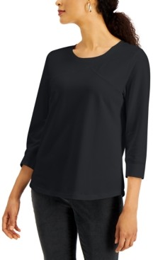 karen scott petite blouses