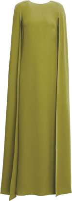 Valentino Cape-back Silk-crepe Gown