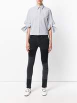 Thumbnail for your product : Victoria Beckham Victoria patchwork slim-fit jeans