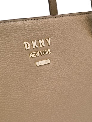 DKNY Monogram Leather Tote
