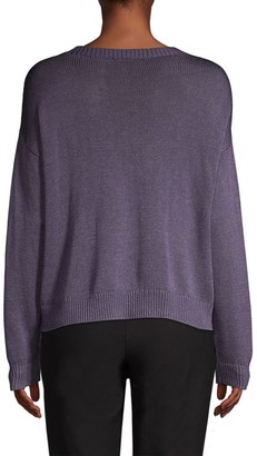 Eileen Fisher Round-Neck Silk Sweater