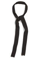 Thumbnail for your product : Saint Laurent Cravate Dots Silk Skinny Scarf
