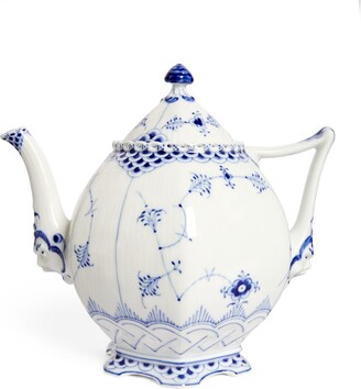 Royal Copenhagen Blue Fluted Full Lace Teapot