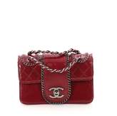 Chanel Madison Flap Bag Quilted Patent Small