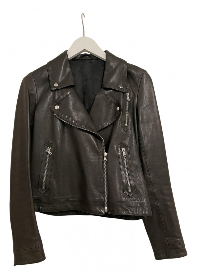 Filippa K Black Leather Leather jackets - ShopStyle