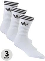 Thumbnail for your product : adidas Trefoil Logo Crew Socks (3 Pack)