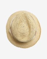 Thumbnail for your product : Hat Attack Ivory Ribbon Trim Raffia Fedora