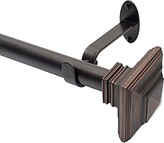 Thumbnail for your product : Elrene Home Fashions Florence Adjustable Curtain Rod with Square Finials, 48-86