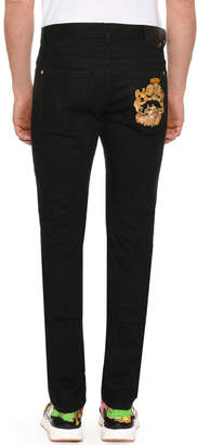 Versace Men's Denim Jeans w/ Barocco Pocket
