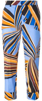 Emilio Pucci cropped printed trousers