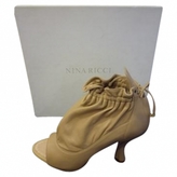 Thumbnail for your product : Nina Ricci Beige Leather Ankle boots