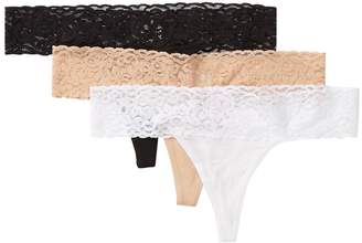 Felina Modal Lace Thong - Set of 3