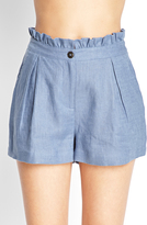 Thumbnail for your product : Forever 21 Ruffle Waist Pleated Shorts