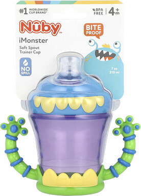Nuby Nuby, iMonster Soft Spout Trainer Cup, 4+ Months, 7 oz (210 ml)