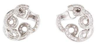 Damiani 18K Diamond Swirl Earrings 18K Diamond Swirl Earrings