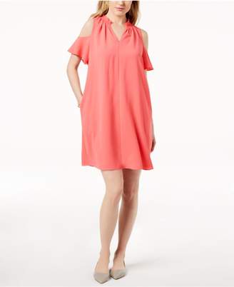 Charter Club Seamed Cold-Shoulder Dress, Created for Macy's