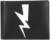Thumbnail for your product : Neil Barrett Black/white Abstracted Bolt Wallet