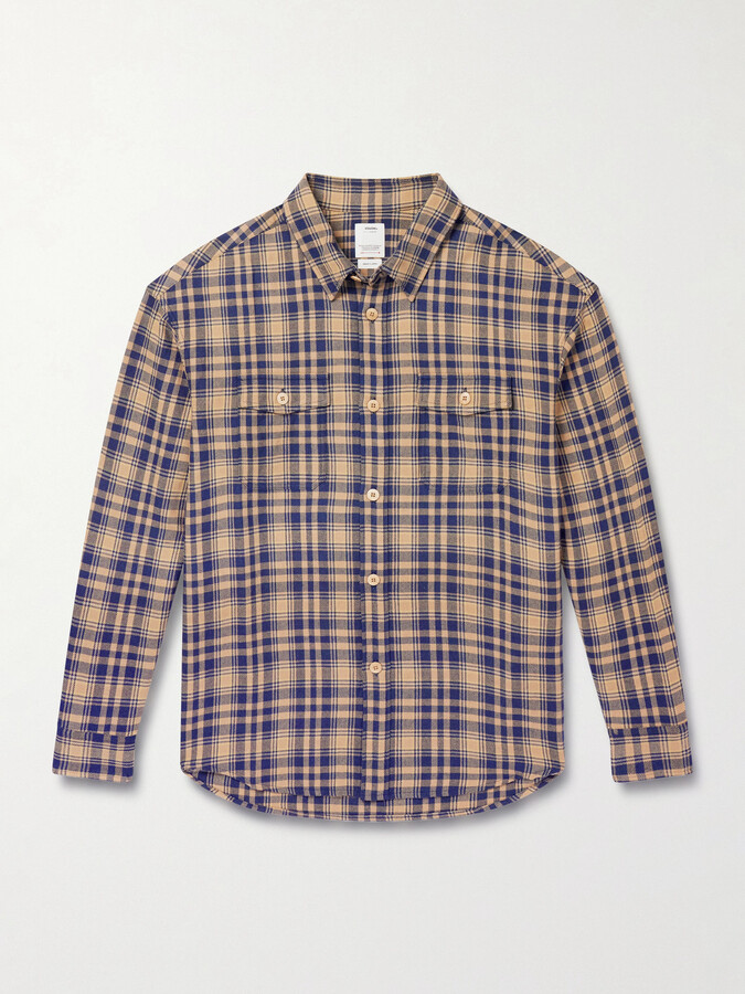 Visvim Lumber Checked Wool and Linen-Blend Twill Shirt