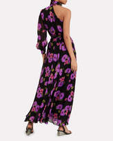 Thumbnail for your product : Borgo de Nor Isabeau One Shoulder Hibiscus Gown
