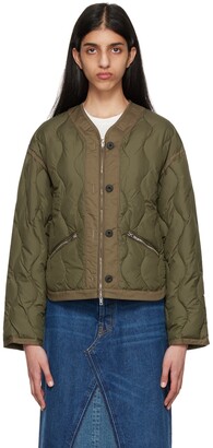 3.1 Phillip Lim Khaki Quilted Puffer Jacket