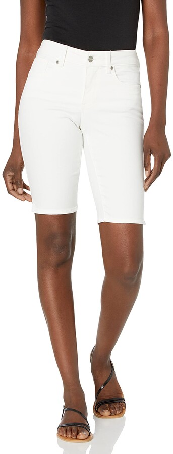 NYDJ Womens Plus Size Bermuda Linen Short with Roll Cuff