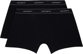 Carhartt Men's Cotton Polyester 2 Pack Boxer Brief (Black) Men's